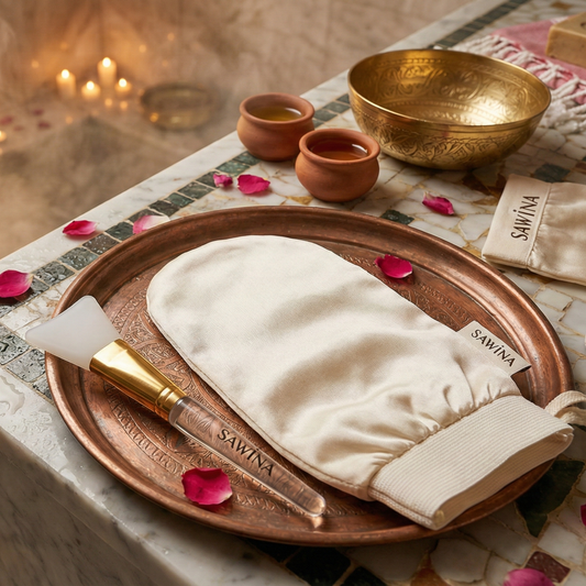 Sawina™ İpek Kese ve Profesyonel Fırça